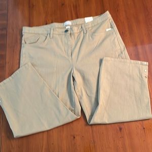 Khaki cotton pants size 14